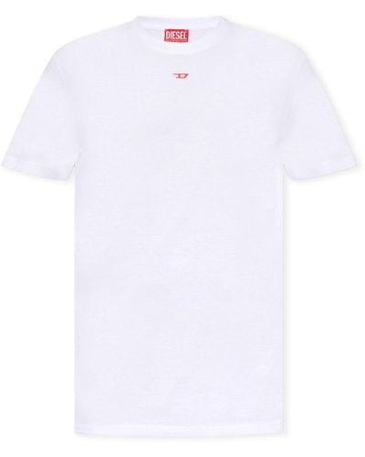 DIESEL 'T-Diegor-D' T-Shirt With Logo - White