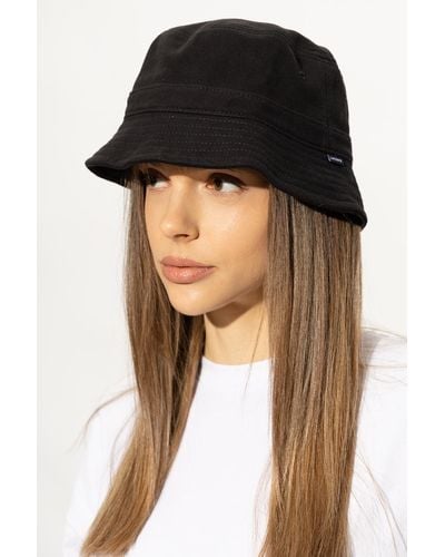 Lacoste Bucket Hat With Logo, - Black
