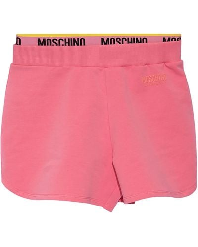 Moschino Cotton Shorts, - Pink