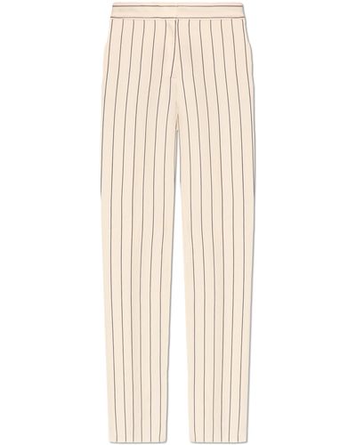 Stella McCartney Striped Pattern Trousers, - White