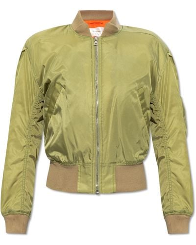Victoria Beckham Bomber Jacket, - Green
