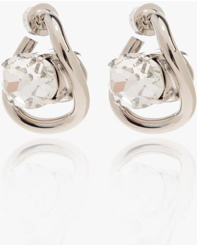 Marni Earrings With Crystals, - White