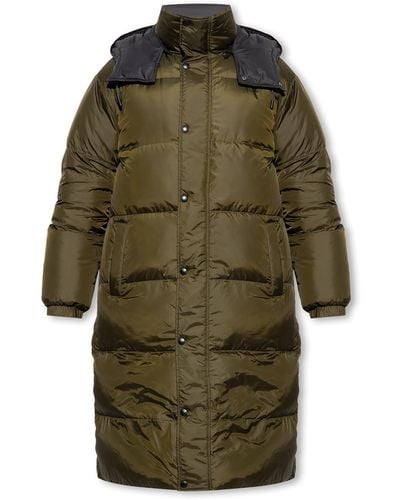 Yves Salomon Reversible Jacket With Detachable Hood - Green