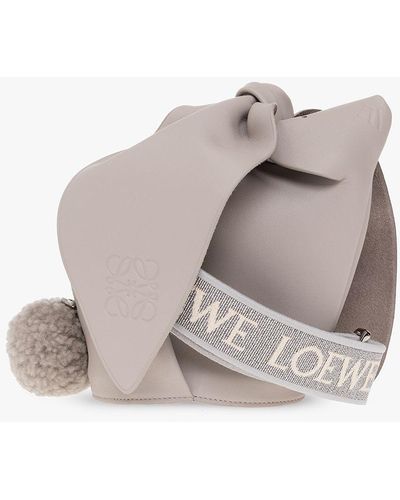 Loewe 'bunny' Shoulder Bag - Gray