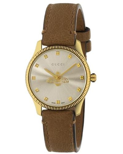 Gucci G-timeless Watch, 29mm - Brown