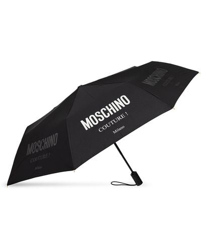 Moschino Umbrella With Logo - Black