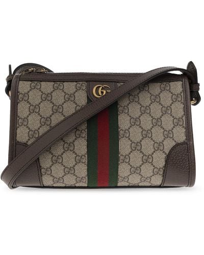 Gucci 'ophidia' Shoulder Bag, - Grey