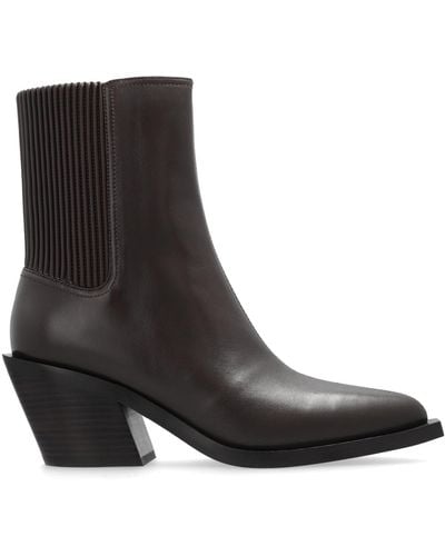 COACH `prestyn`heeled Ankle Boots , - Black