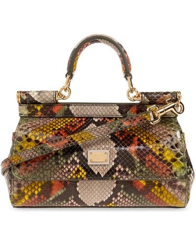 Dolce & Gabbana 'sicily Small' Shoulder Bag, - Multicolour