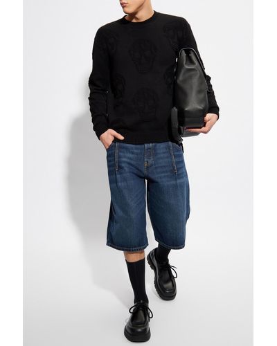 Alexander McQueen Jacquard Sweater - Black