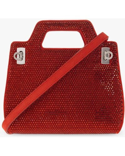 Ferragamo ‘Wanda Mini’ Shoulder Bag - Red