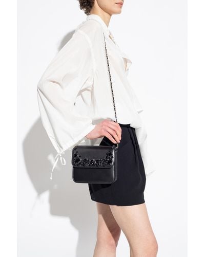 Undercover Leather Shoulder Bag - Black