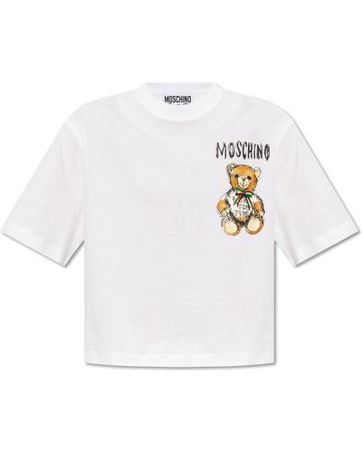 Moschino Teddy Bear Print T-shirt - White