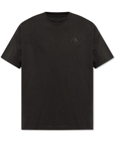 Moose Knuckles T-shirt With Logo, - Black