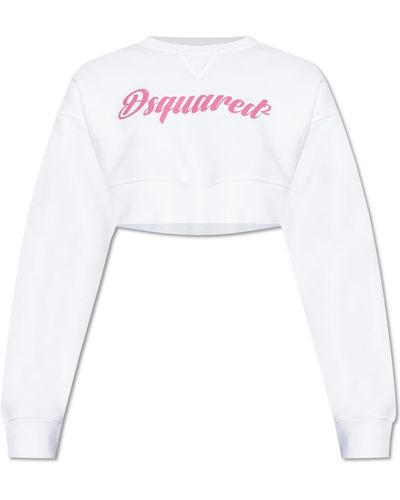 DSquared² Sweatshirt With Logo, - White
