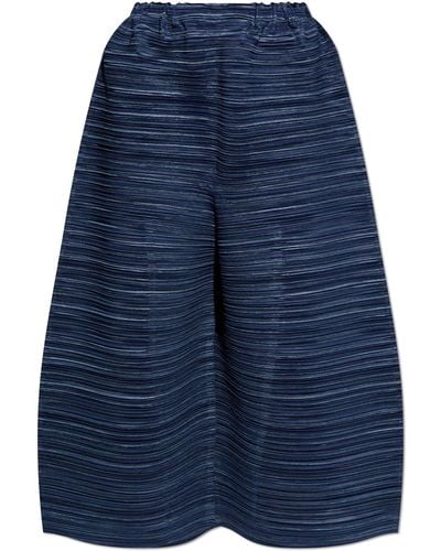 Pleats Please Issey Miyake Pleated Trousers By - Blue