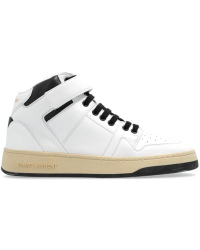 Saint Laurent High-Top Trainers - White