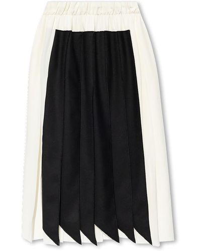 Victoria Beckham Silk Skirt - Black