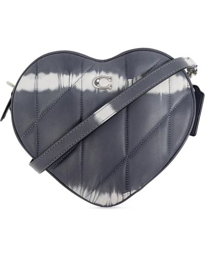 COACH Heart-Shaped Shoulder Bag - Grey