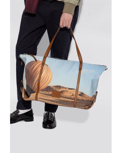Paul Smith Printed Holdall, - Blue