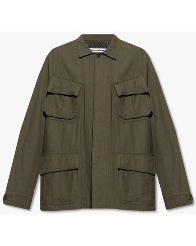 White Mountaineering Jacket With Pockets - Green