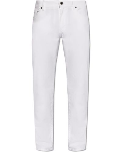 Dolce & Gabbana Slim-fit Jeans, - White