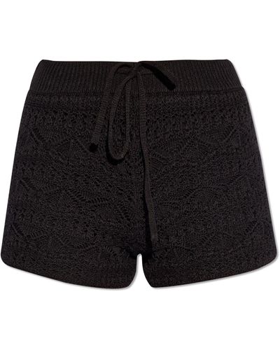 IRO 'loreen' Crochet Shorts, - Black