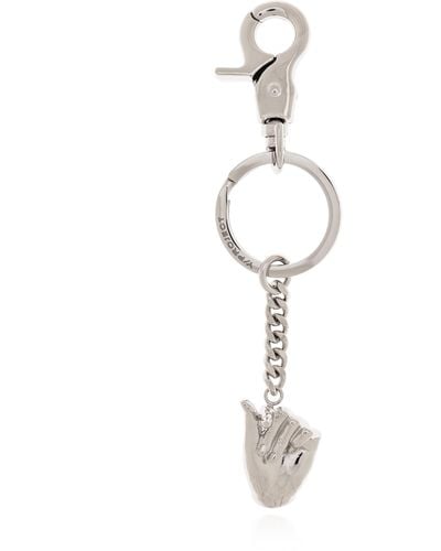 Y. Project Keyring With Charm, - Metallic