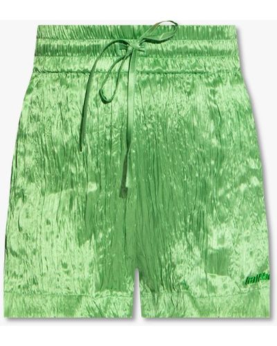 Halfboy Silk Shorts - Green
