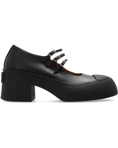 Marni 'pablo' Court Shoes, - Black