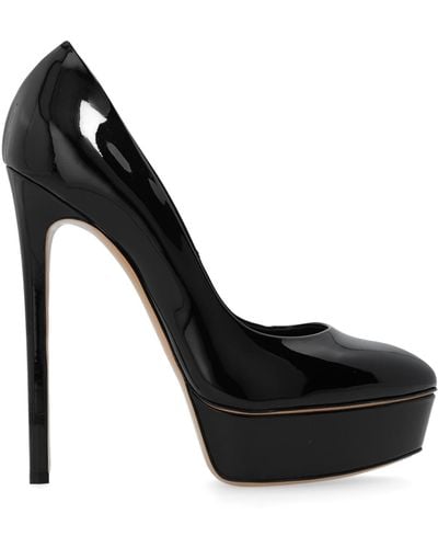 Casadei ‘Flora’ Platform Court Shoes - Black