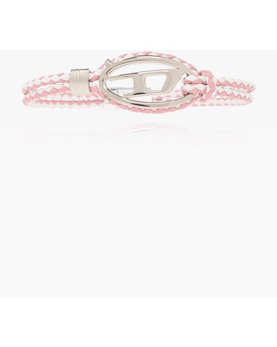 DIESEL 'a-rope' Bracelet - Pink