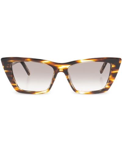 Saint Laurent 'sl 276 Mica' Sunglasses, - Brown