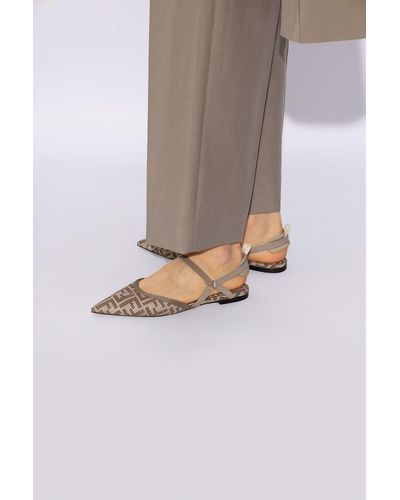 Fendi 'colibri Lite' Shoes With Monogram, - Gray