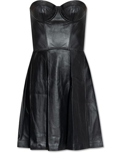 Munthe ‘Lambert’ Leather Dress - Black