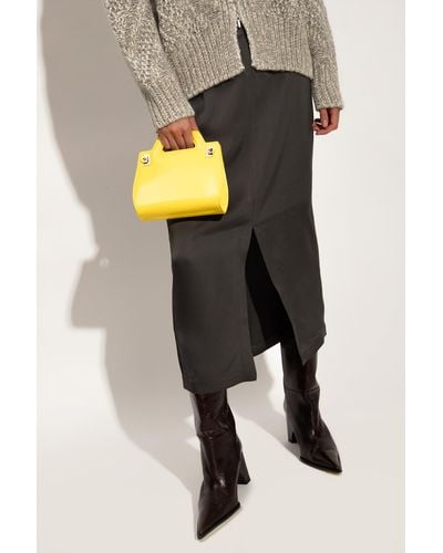 Ferragamo ‘Wanda Mini’ Shoulder Bag - Yellow