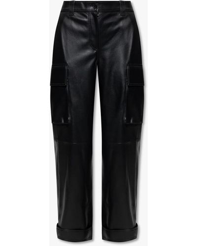 Stand Studio Faux Leather Trousers - Black