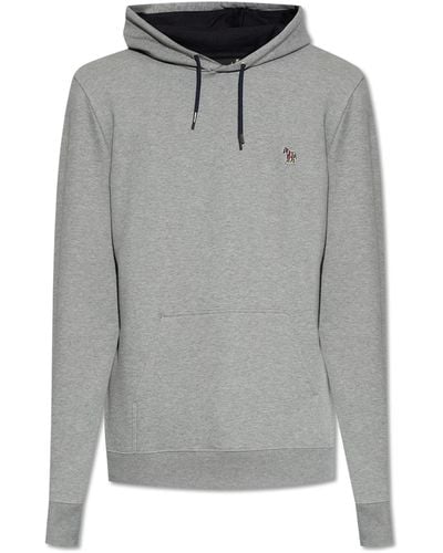 PS by Paul Smith Patched Hoodie, ' - Grey