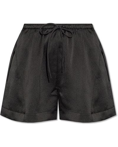 Y-3 Shorts With Logo, - Black