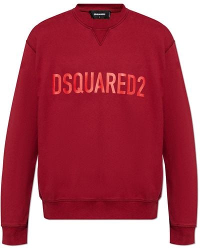 DSquared² Sweatshirt With Logo, - Red