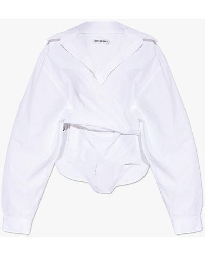 Balenciaga Relaxed-Fitting Shirt - White
