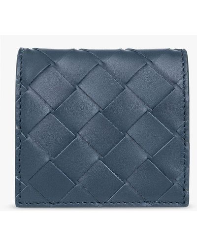 Bottega Veneta Blue Coin Purse/ Card case Wallet, Luxury, Bags & Wallets on  Carousell