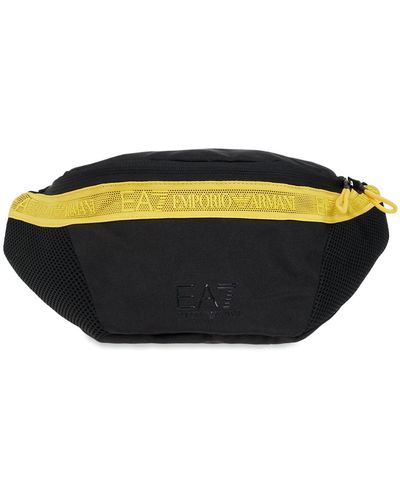 EA7 Belt Bag With Logo, - Black