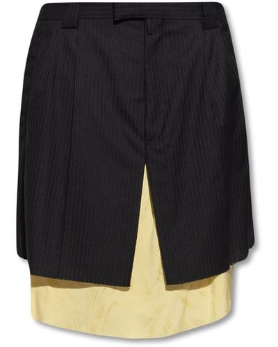 Raf Simons Wool Skirt - Black