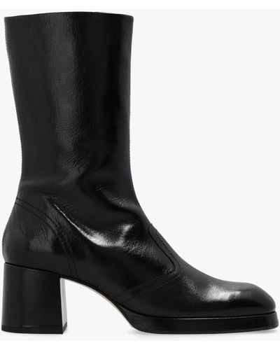 Miista ‘Cass’ Heeled Ankle Boots - Black