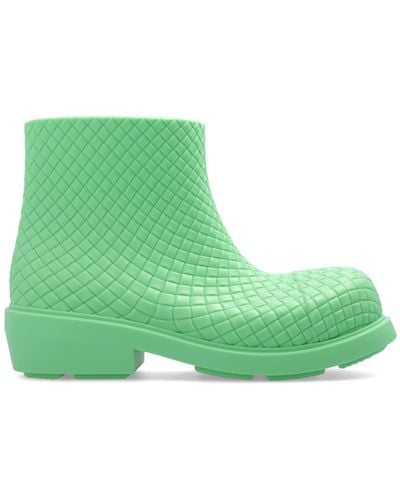 Bottega Veneta ‘Fireman’ Rain Boots - Green