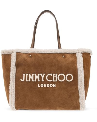 Jimmy Choo ‘Avenue’ Shopper Bag - Brown