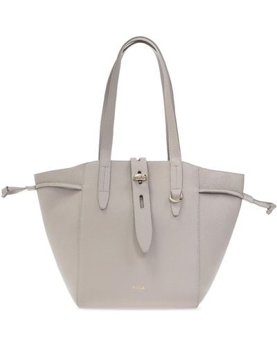Furla ‘Net Medium’ Shopper Bag - Grey