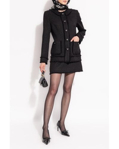 Dolce & Gabbana Tweed Skirt - Black