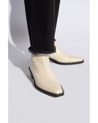 Proenza Schouler 'branco' Heeled Ankle Boots, - White